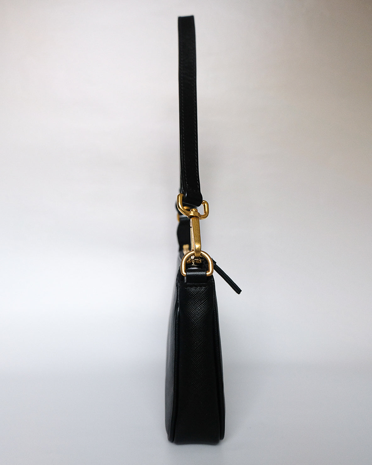 Monet Saffiano leather in Obsidian Black