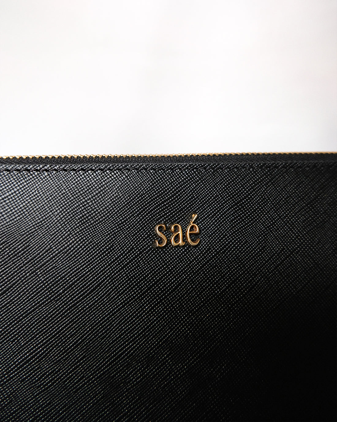 Monet Saffiano leather in Obsidian Black