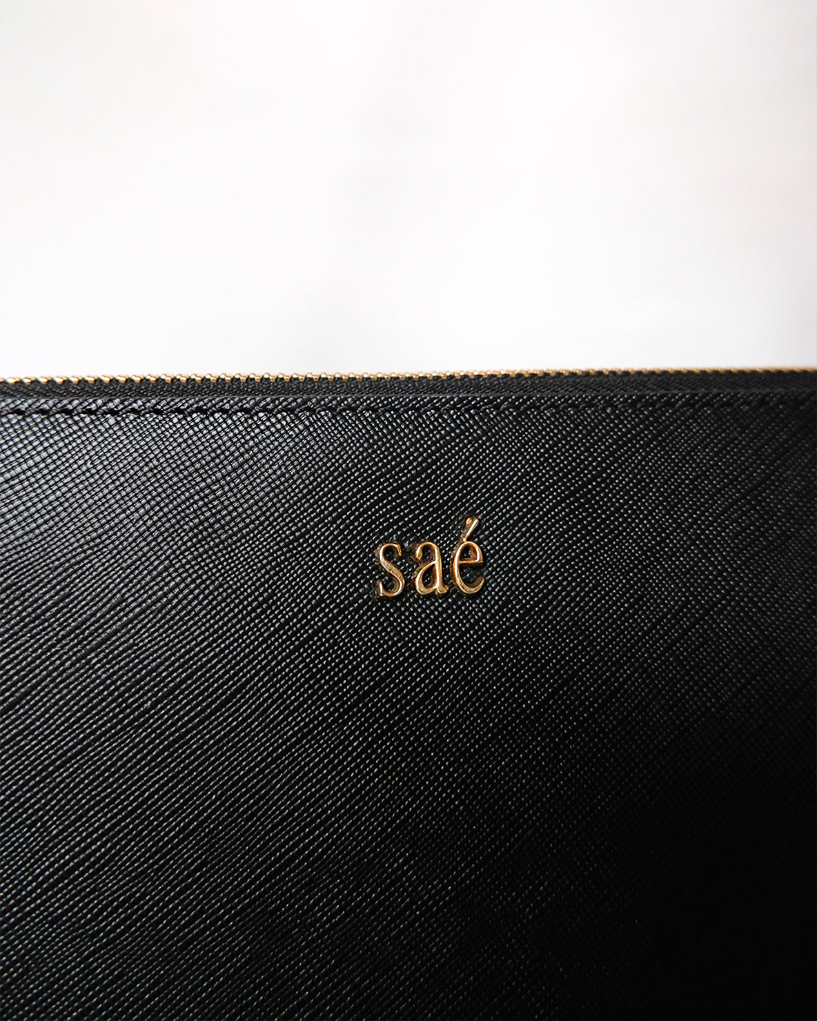 Monet Saffiano leather in Obsidian Black